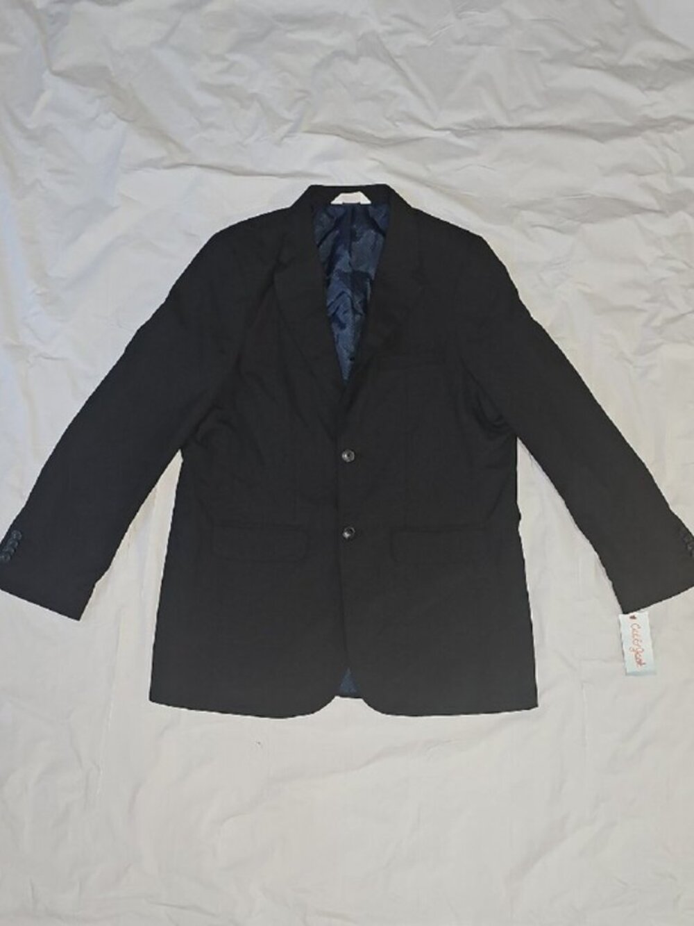 Cat & Jack Boys' Size 16 Husky Black Suit Jacket New